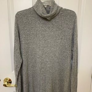 Long, turtleneck sweater